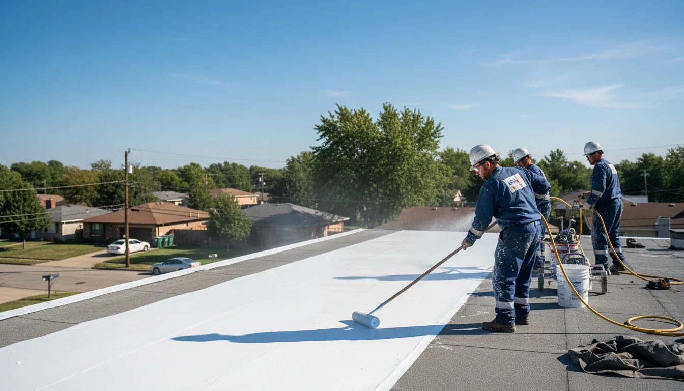 Commercial roof coating in Orion, IL near me